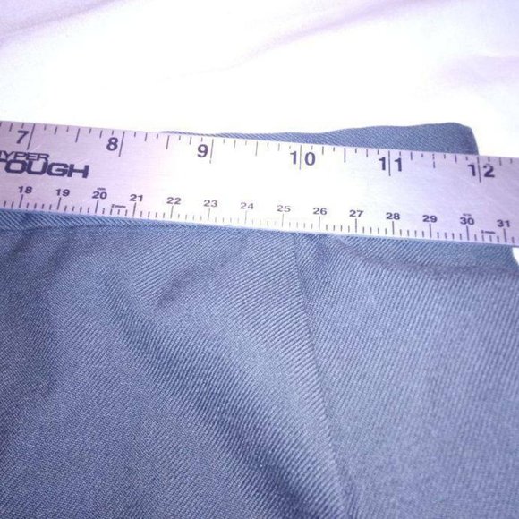 OFFICE CLASS A GREEN 489 POLY/WOOL DRESS UNIFORM SLACKS BLACK STRIPE 10R MG 313 - Picture 7 of 12